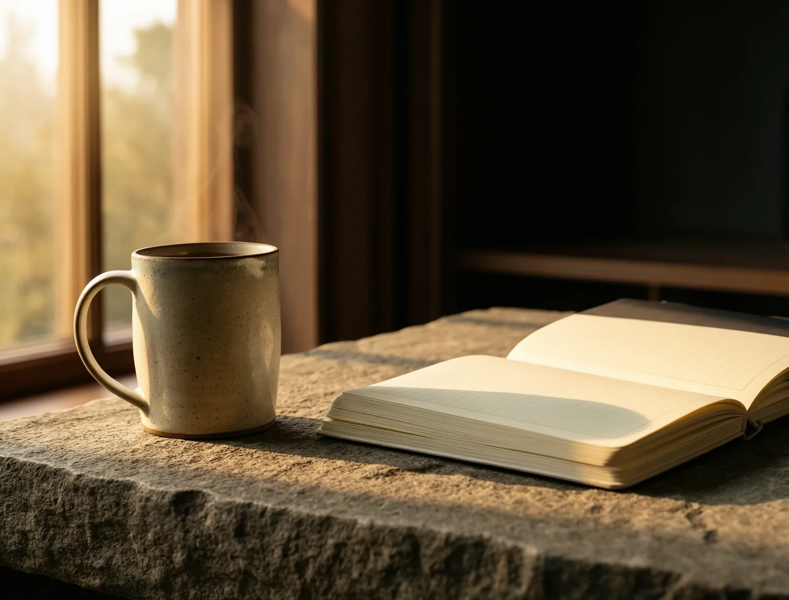 Minimalist coaching studio environment