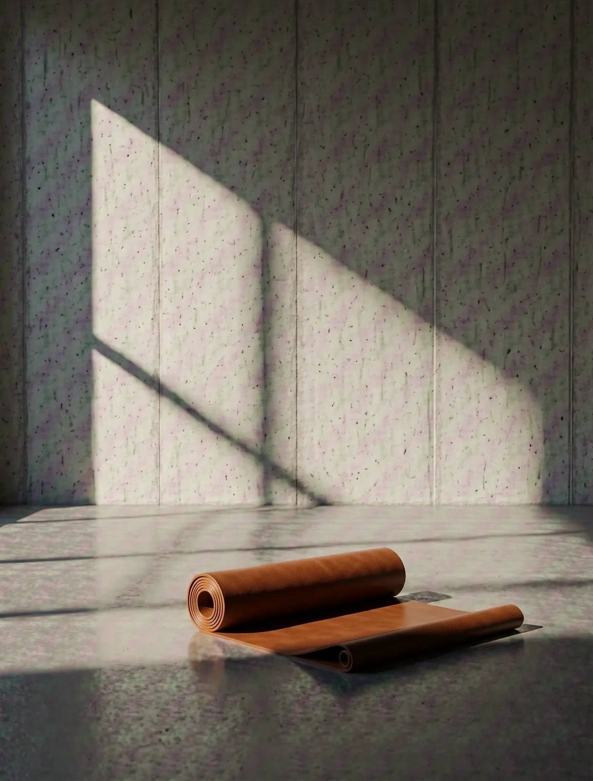 Minimalist architectural gym setting representing precision